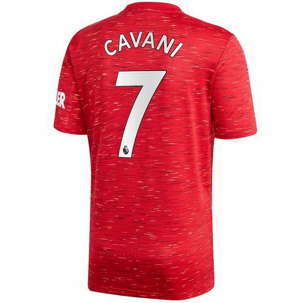 Maglia Manchester United NO.7 Cavani 1ª 2020-2021 Rosso